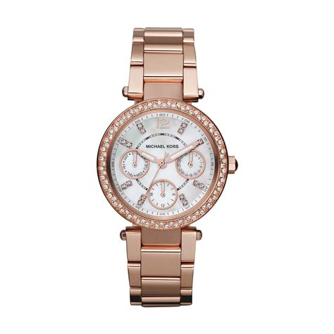 michael kors rose gold plated crystal bangle|Michael Kors bangle watch.